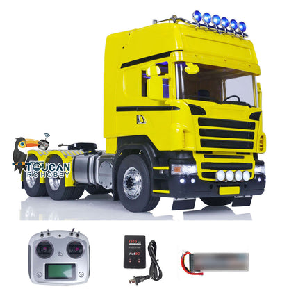 TOUCAN 1/14 RC Tractor Truck DIY 6x6 Remote Control Cars Painted Model Sound Light