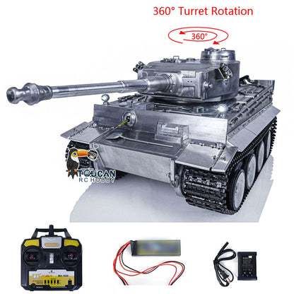 IN STOCK Mato 1/16 100% Metal German Tiger I Infrared Version RTR Radio Control Tank 1220 RTR Receiver Driving Idler Wheel 360Degrees Battery