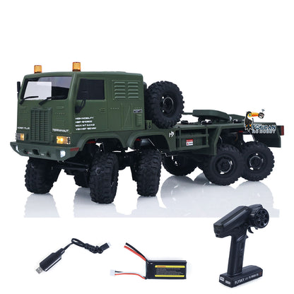 In Stock 1/18 Remote Control Military Truck 8X8 All Wheel Steering Electric RC Off Road Vehicle Model 2Speed Gearbox RTR Metal Chassis