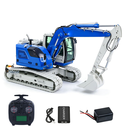 TOUCAN RC HOBBY JDModel 1/14 Metal 2Arms RC Hydraulic Tracked Excavator JDM-208 R920 Radio Control Digger Engineering Vehicle Sound System Battery