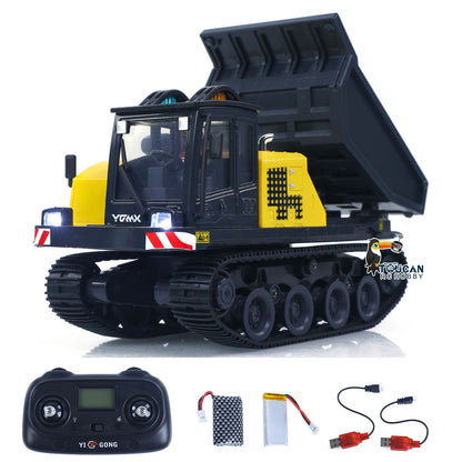 Pre-order 1/50 T14R Panther RTR Electric RC Crawler Dump Truck Construction Vehicle Tracked Tipper Finished Model Toys Lights Sounds Unit