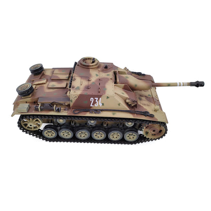 Plastic Henglong 1/16 7.0 Mainboard German Stug III RTR RC Tank Model 3868 BB IR Steel Gearbox 1800MAH Battery Radio Sound Light