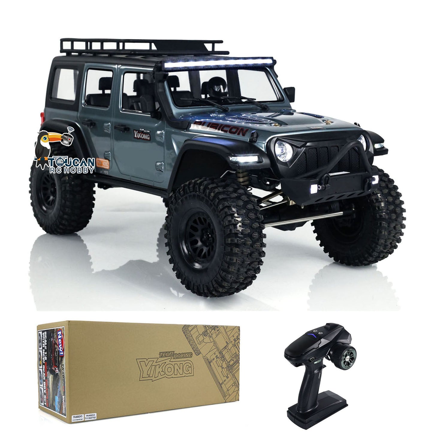 YIKONG YK4082 V3 1:8 RC Crawler Car 4WD Remote Control Climbing Vehicles Hobby Model Painted Assembled Version ESC Motor Servo