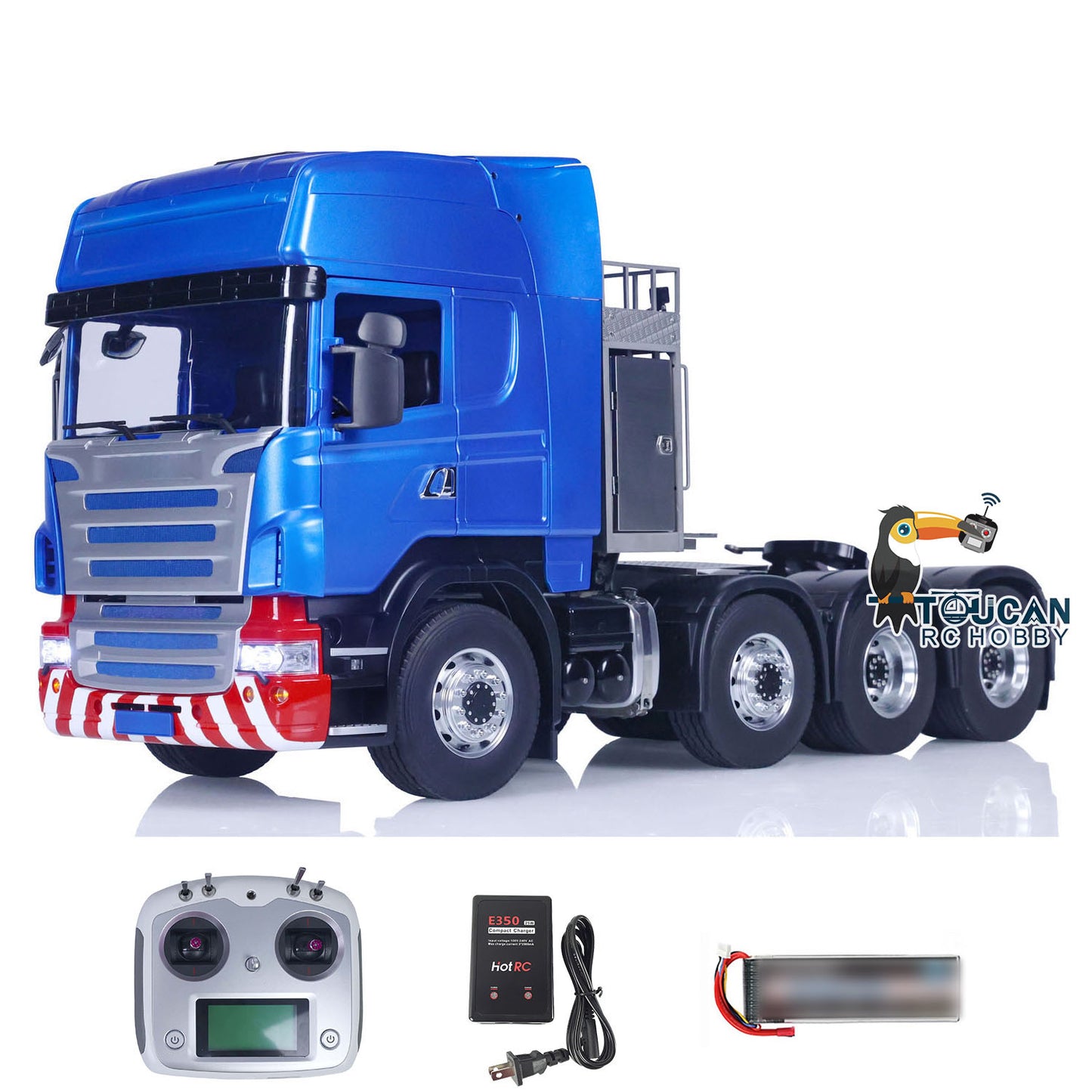 LESU 1/14 RC Tractor Truck 8x8 RTR Remote Controlled Car Hobby Model Construction Vehicle Metal Chassis Sound Lights DIY