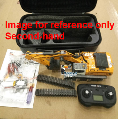Second Hand Fast Free Shipping for EU 1/50 RC Excavator K970 Engineering Vehicle Remote Control Electric Lifting Digger Metal Bucket Tracks Light Sound RTR Battery
