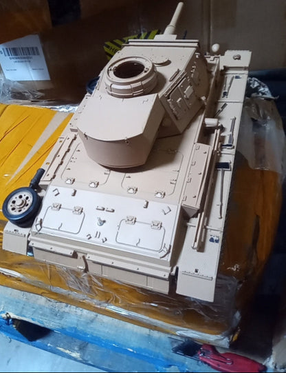 Second Hand US STOCK Henglong 1/16 7.0 Customized Panzer III H RTR RC Tank 3849 Metal Tracks Wheels