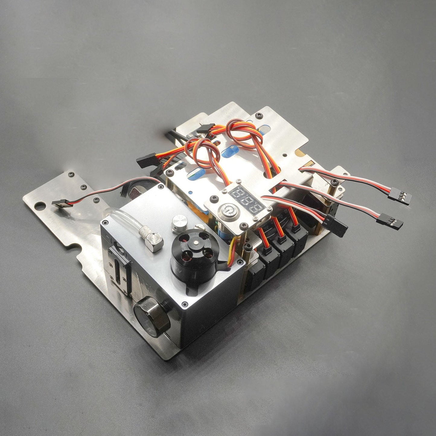 Metal Manual Quick Release Coupler Bucket Upgrade Parts Hydraulic System Pump Reversing Valve for 1:14 RC Hydraulic 3 Arms Excavator EC160E