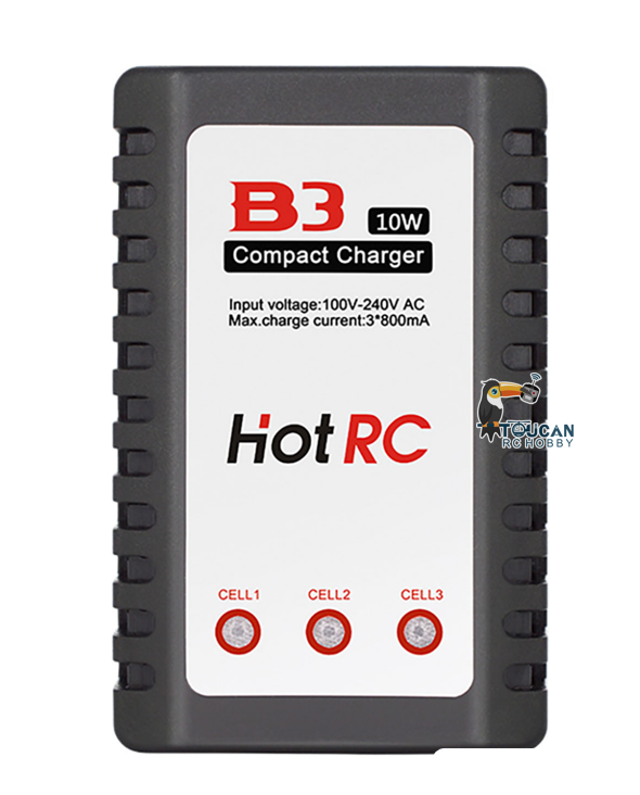 US Stock TOUCAN RC HOBBY B3 7.4V 11.1V Li-PO Battery Balance Fast Charger 2S 3S Cells Accessories for RC Excavator Loader Tractor Truck DIY Model