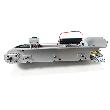 Metal Chassis Smoke Unit Gearbox Power Blue Motor Speaker Switch for Henglong 1/16 RC Battle Tank 3898 USA M4A3 Sherman Model