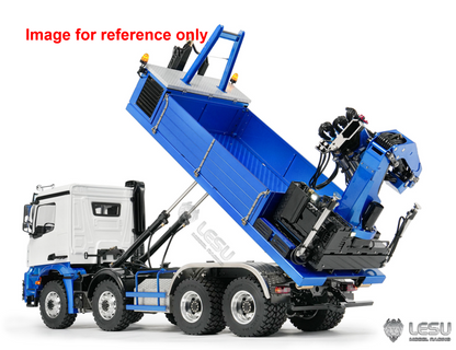 TOUCAN RC HOBBY LESU Z0108 1/14 RC Hydraulic Roll On off Dumper Truck Crane Unassembled Plastic Cabin Metal 8x8 Chassis Tipper Axles Lock 2+7CH Valve