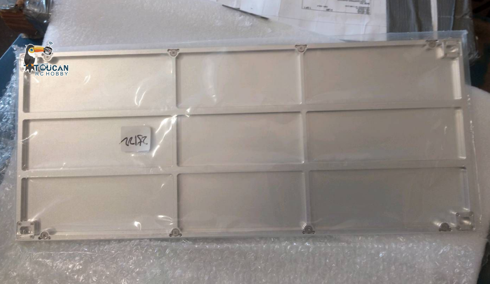 Free Shipping Second Hand US Stock 1/14 Metal Flat Plate Flatbed for DIY TAMIYA 3 Axle Semi Trailer 56330 RC Container Trailer Conversion Model Upgrade Part