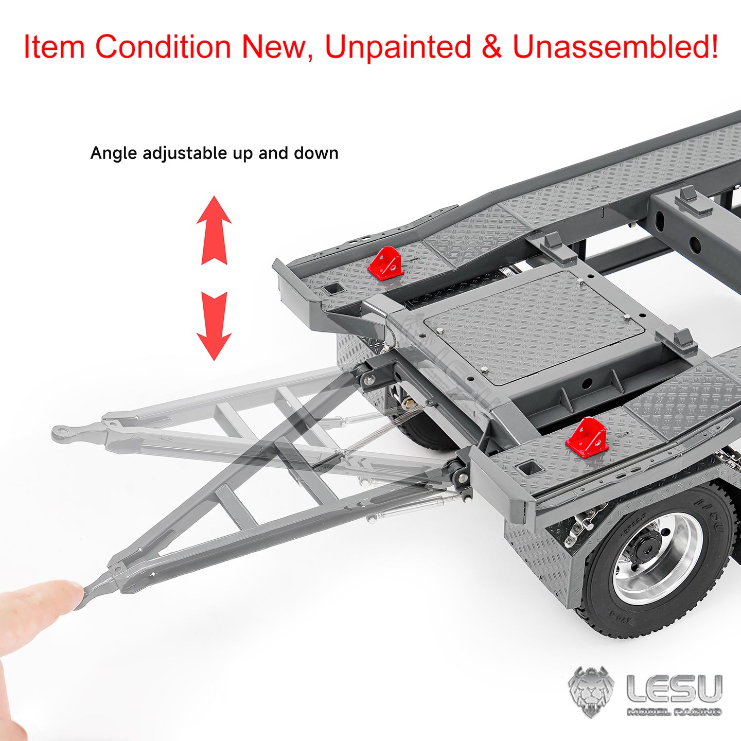Metal 1/14 RC Trailer Model A0065 KIT Lights for LESU Remote Control Hydraulic Roll on off Dumper Radio Controlled Tipper