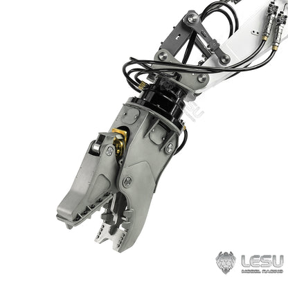 LESU 1/14 Metal Crusher Plier C0038/Orange Peel Grab C0039 for RC Hydraulic Digger Aoue ET30H ET26L PC360 AC360 R945 SK500 Remote Control Excavator BA-B0002 B0012 A0006 DIY Model