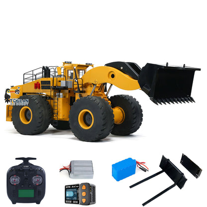 Toucan L2350 1/14 Metal RC Hydraulic Wheel Loader PNP/RTR Light & Sound Smoke System Manual Coupler Fork for Model Collectors