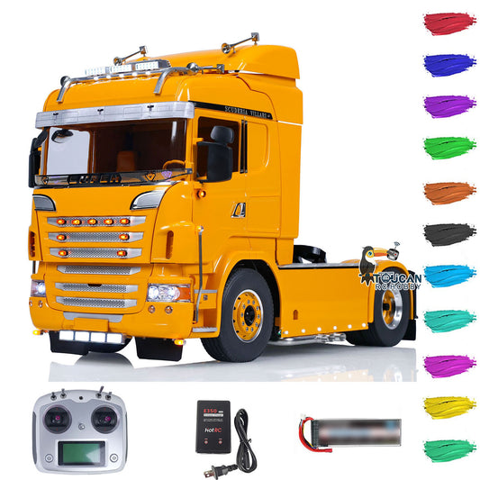 TOUCAN 4X4 Metal Chassis 1/14 RC Tractor Truck DIY Customized for R730 Cars