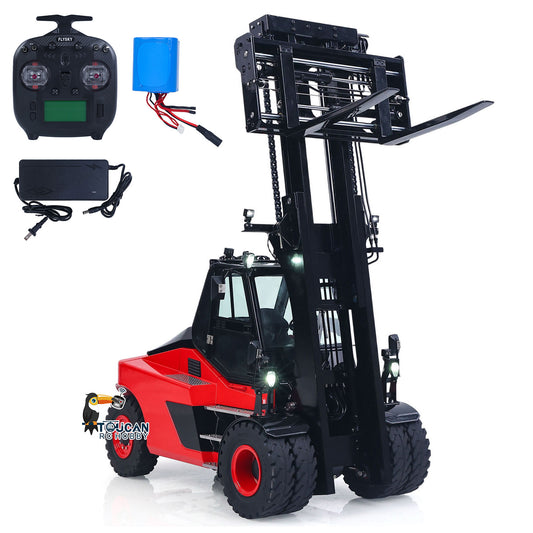 In Stock Kabolite 180-100 1/14 4X2 RC Metal Hydraulic Forklift 3-Way Vavles Construction Trucks RTR Flysky ST8 Radio Light System Sound Battery