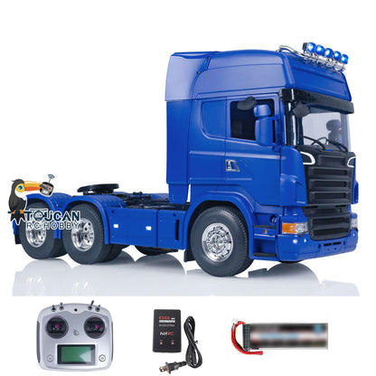 6X4 RC Tractor Truck 1/14 Flysky I6S RTR Remote Control Car Sound Light Battery