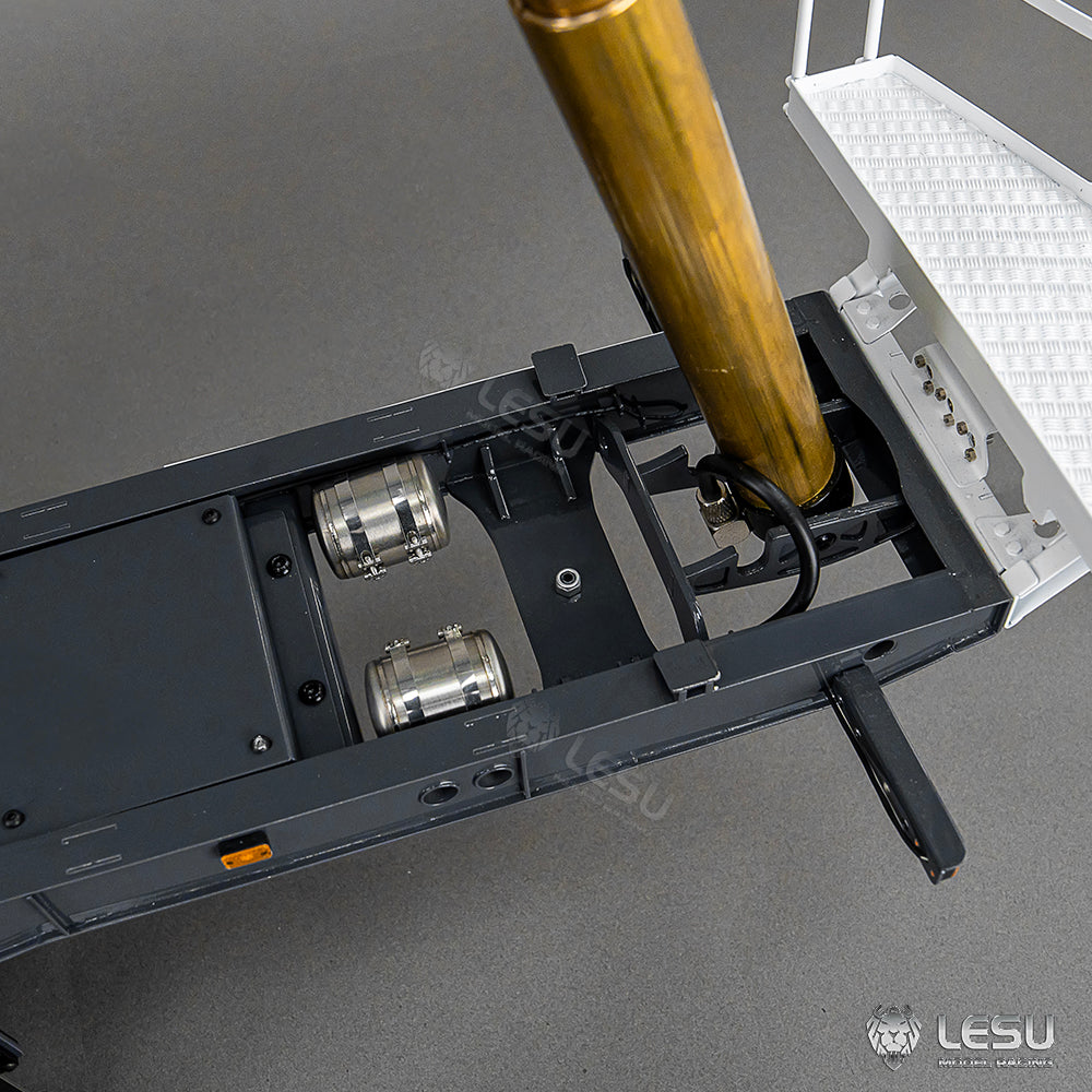 3Axles LESU Metal 1/14 RC Hydraulic Dump Trailer for DIY TAMIYA Tractor Truck Radio Controlled Lorry Car Vehicle R620 770S FH16