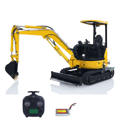 US Stock LESU 1/14 Mini RC Hydraulic Excavator PC30 Metal 6CH Valve Digger RTR ST8 Radio