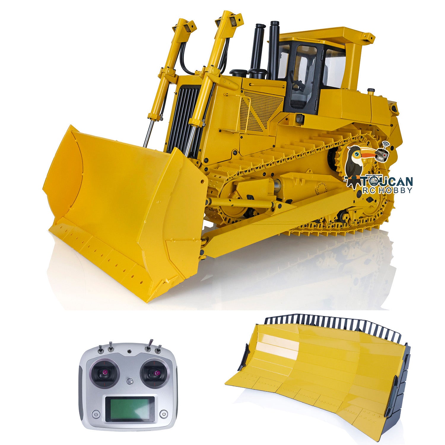 Big Rc Bulldozer IN STOCK JDModel 1/14 MetalHydraulic RC Bulldozer Remote Controlled Co ...