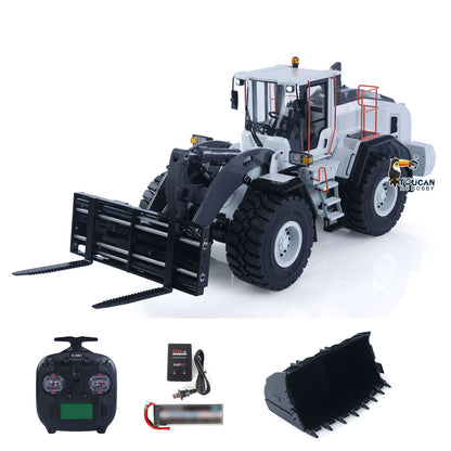 In Stock TOUCAN RC HOBBY MTModel E260L 1/14 Metal RC Hydraulic Loader Remote Control Construction Vehicle Flysky ST8 Radio Lock Differential Axle Fork Quick Coupler Light Sound
