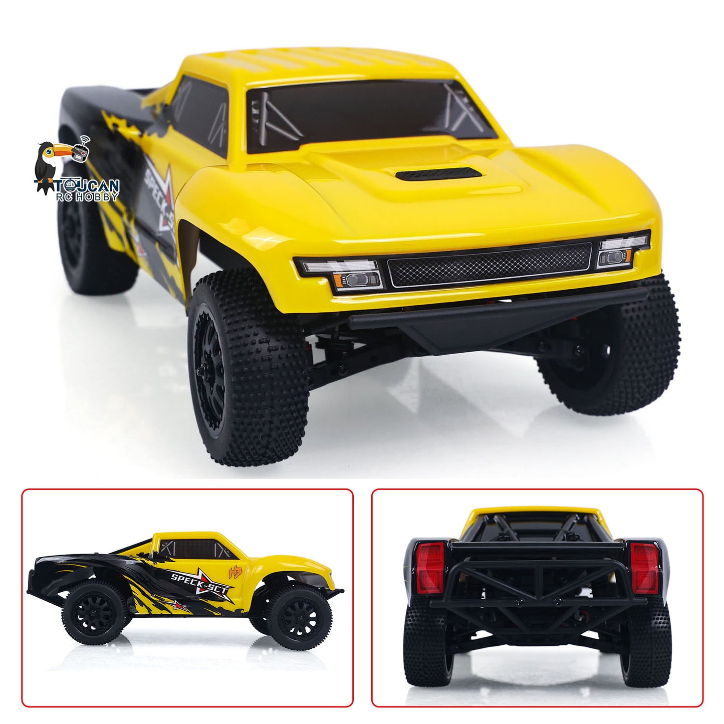 Hobby Plus 1/24 2WD Remote Control Short Course Truck Speck-SCT Metal Chassis RTR Brushed Motor Battery No Light Sound System