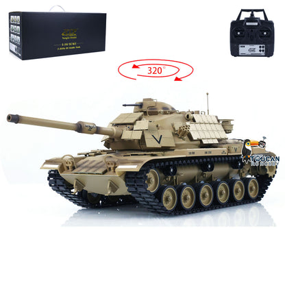 IN STOCK Tongde Model 1/16 RC Battle Tank M60A1 ERA USA Remote Control Armored Vehicle Panzer Hobby Model Sound Painted Assembled