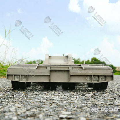 BEST SELLING In Stock Fast Shipment LESU 872MM Metal Wood 4Axles Trailer for 1/14 RC TAMIYE Tractor Truck DIY Cars Model