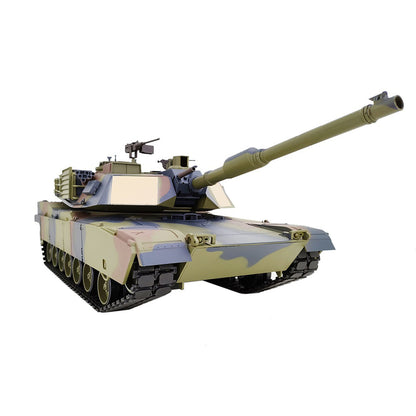 2.4G Henglong 1/16 7.0 Mainboard Plastic M1A2 Abrams RTR RC Tank 3918 Barrel Recoil BB IR Battery Smoke Radio 320 Degree Turret