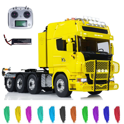 TOUCAN Metal Chassis 1/14 RC Tractor Truck 8X8 Radio Control Car Model Light Sound