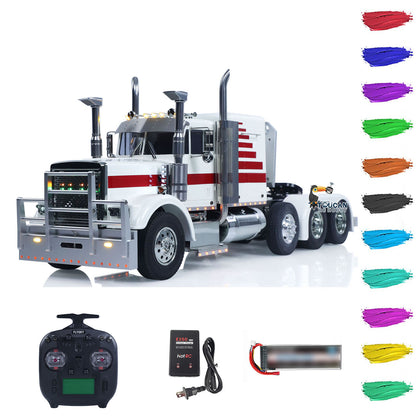 TOUCAN TAMIYA 8X4 1/14 RC Tractor Truck 56344 Grand Hauler Remote Control Lorry Car Mid Lift Axle Chassis Suspension ST8 Radio