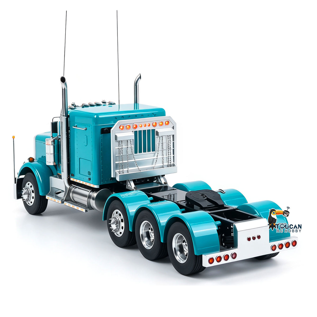 TOUCAN RC HOBBY  56344 Grand Hauler 1/14 RC Tractor Truck RTR 8X6 Metal Chassis Lorry Vehicle Brushless Motor ESC Mid Lift Axle Lock Smoke Radio Controller