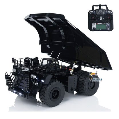 1:20 793D RC Hydraulic Mining Truck Metal Remote Controlled Dump Tipper Cars Simulation Hobby Model DIY Vehicle ESC Servo Motor