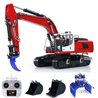 TOUCAN RC HOBBY MTModel 946 1/14 Metal RC Hydraulic Excavator Bucket Ripper Grab 5-way Valves LCD Display for Digger Enthusiasts