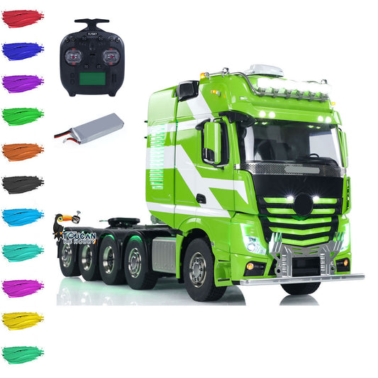 Unitru-01 3363 1/14 RC Tractor Truck Remote Control Lorry Car 10*10 Metal Chassis Smoke ST8 Radio Differential Lock RTR Light