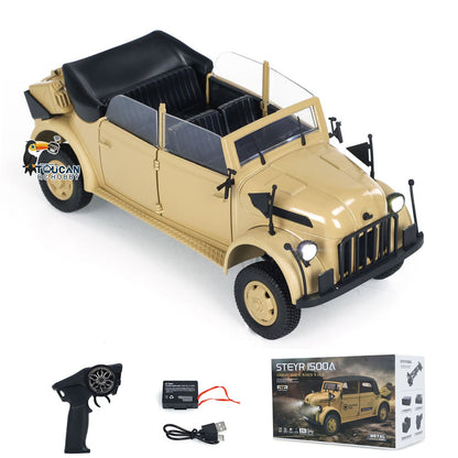 1/18 HG4-51 4x4 RC Command Vehicles 4WD Radio Control Off-road Car Model UPgraded Version Sound Light Smoke Unit ESC Servo Motor