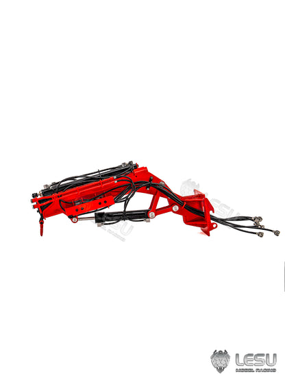 Metal Hydraulic Forklift Jib Arm for LESU 1/14 Heavy Forklift Aoue LD160S Remote Control Construction Vehicles Upgraded Parts