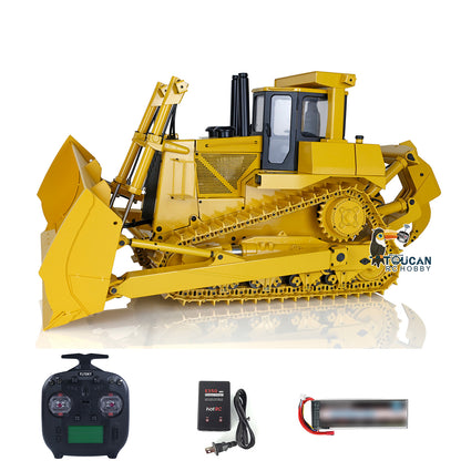 Fast Free Shipping  1/14 Scale JDMODEL Metal RC Hydraulic Bulldozer DXR2 JDM-98 W/ Light Sound Pump Cylinder ESC Motor Battery