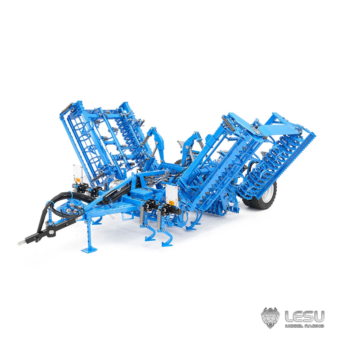 LESU Metal K500 Seedbed Pre-sowing Soil Preparation Machine Planter Plough for 1/14 RC Hydraulic Tractor Car AOUE 1050 Model