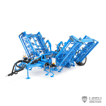 LESU Metal K500 Seedbed Pre-sowing Soil Preparation Machine Planter Plough for 1/14 RC Hydraulic Tractor Car AOUE 1050 Model