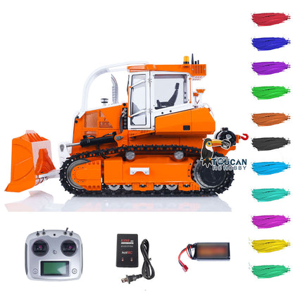 LESU Metal 1/14 RC Hydraulic Bulldozers 850K Radio Controlled Construction Vehicles DIY Car Toy Gift Painted Assembled