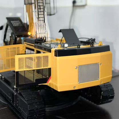 1/14 Metal Remote Control Hydraulic Tracked Excavator 385CF RC Digger Brushless Motor Light System Flysky PL18EV LITE Radio