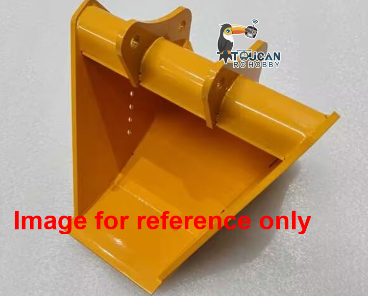 Toucan Metal Grading/Trapezoidal/Narrow Toothless/Toothed/Rake/Grille Bucket for 1/12 Hydraulic Remote Control Tracked Excavator C395 LR976 E650 RC Digger Model Construction Vehicle