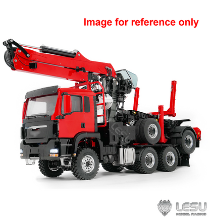 LIMITED-TIME SALE IN Stock LESU Z0073 1/14 RC Logging Truck Timber Transport Vehicle with Hydraulic Crane 6x6 Metal Chassis 8CH Valves 3Speed Gearbox Light Sound