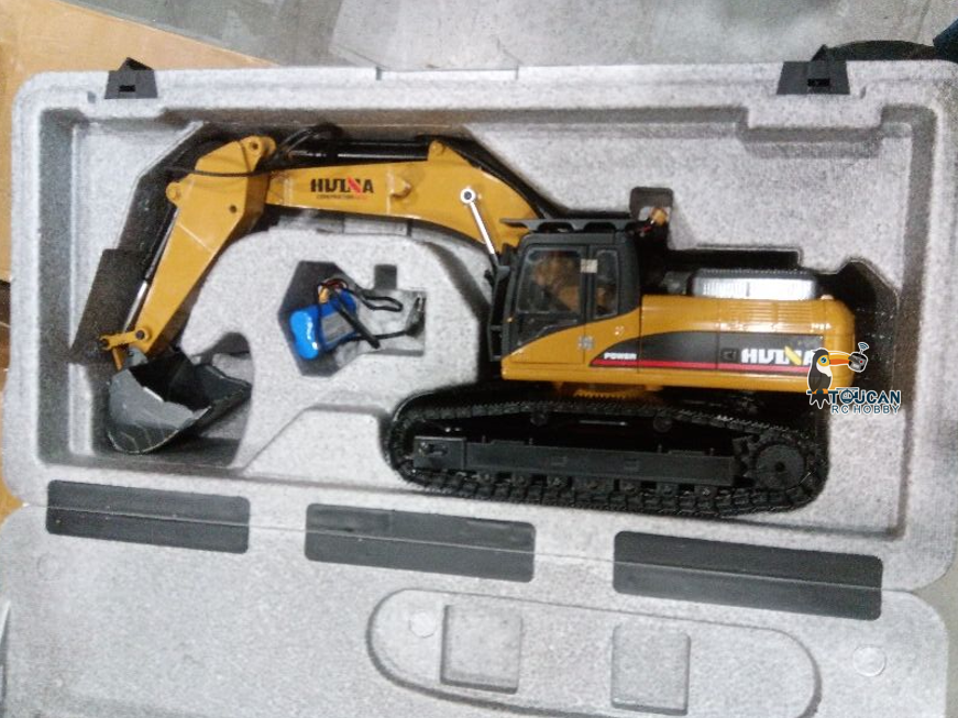 TOUCAN RC HOBBY Free Shipping Second Hand US Stock HUINA New Upgrade 580 1/14 Metal Excavator Model Engineering Vehicle
