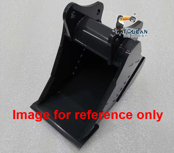 Toucan Metal Grading/Trapezoidal/Narrow Toothless/Toothed/Rake/Grille Bucket for 1/12 Hydraulic Remote Control Tracked Excavator C395 LR976 E650 RC Digger Model Construction Vehicle