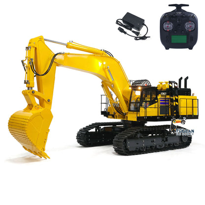 1/8 Scale PC1250 RC Hydraulic Excavator Metal Heavy Duty Construction Vehicle  Assembled and Painted Light System
