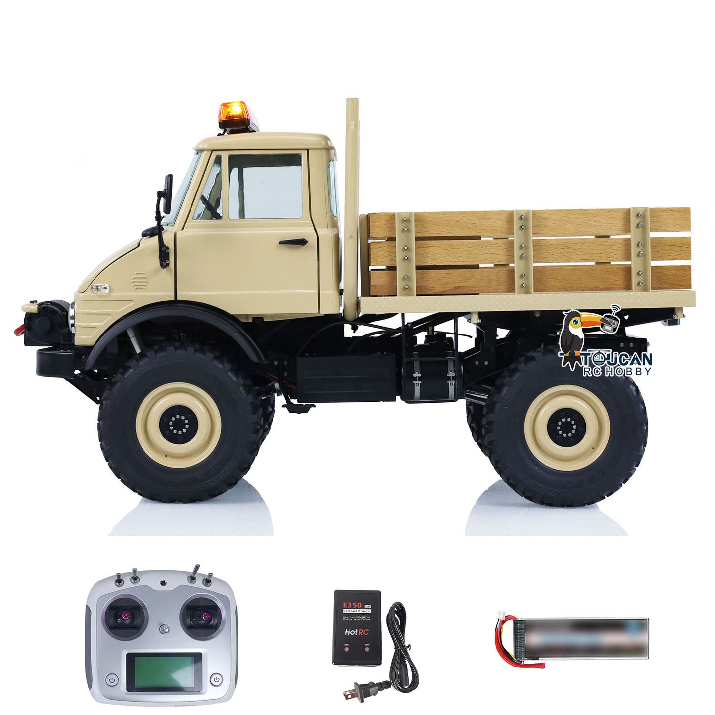 LESU 4x4 1/10 UM406 RC Off-Road Truck for Remote Control Painted Assembled Car W/ FS i6S Radio Electronic Parts