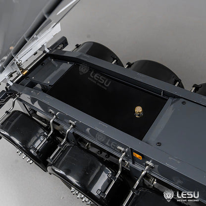 3Axles LESU Metal 1/14 RC Hydraulic Dump Trailer for DIY TAMIYA Tractor Truck Radio Controlled Lorry Car Vehicle R620 770S FH16