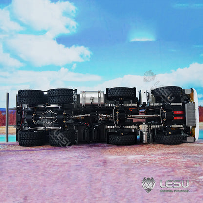 LESU 1/14 Metal TGS 8*8 Dumper Truck Construction Vehicle DIY Model with Light and Sound System Motor ESC Servo